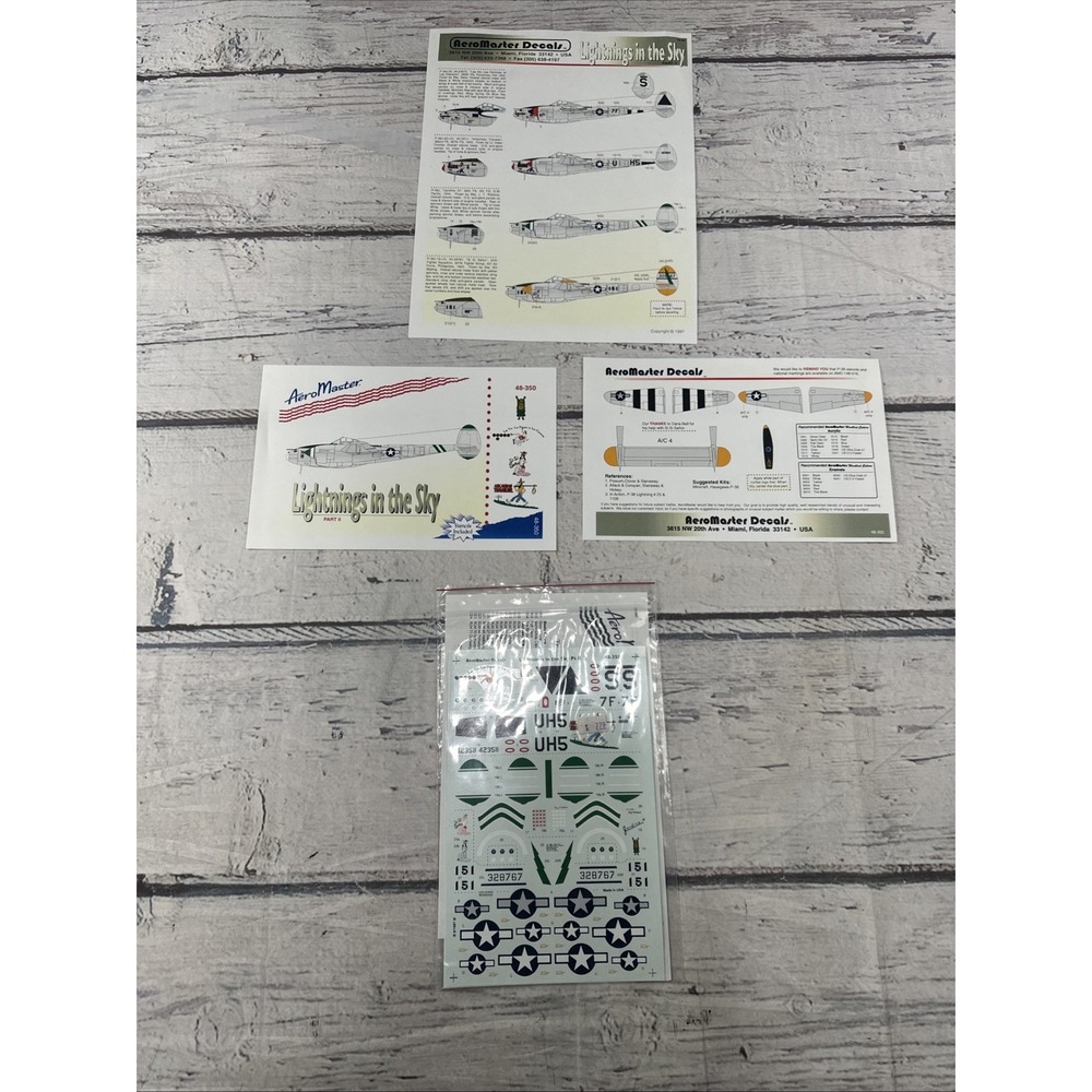 AeroMaster 1/48 LIGHTNINGS IN THE SKY PART II Decal 48-350 New